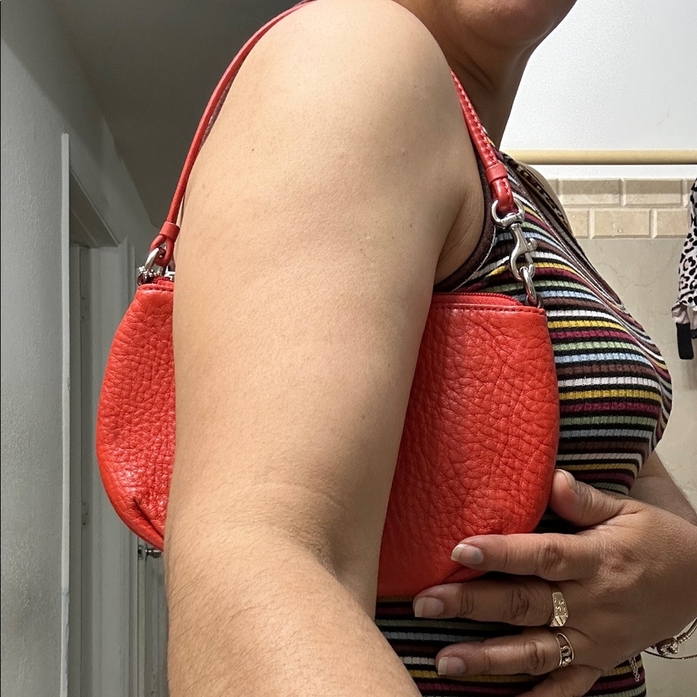 Coach Red Leather Handbag - Picture 8 of 16